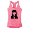Multi-Color Sublimatable Ladies PosiCharge Electric Heather Racerback Tank Thumbnail