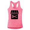 Multi-Color Sublimatable Ladies PosiCharge Electric Heather Racerback Tank Thumbnail