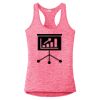 Multi-Color Sublimatable Ladies PosiCharge Electric Heather Racerback Tank Thumbnail