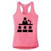 Multi-Color Sublimatable Ladies PosiCharge Electric Heather Racerback Tank Thumbnail