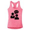 Multi-Color Sublimatable Ladies PosiCharge Electric Heather Racerback Tank Thumbnail