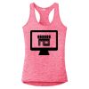 Multi-Color Sublimatable Ladies PosiCharge Electric Heather Racerback Tank Thumbnail