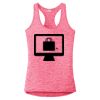 Multi-Color Sublimatable Ladies PosiCharge Electric Heather Racerback Tank Thumbnail