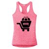 Multi-Color Sublimatable Ladies PosiCharge Electric Heather Racerback Tank Thumbnail