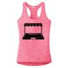 Multi-Color Sublimatable Ladies PosiCharge Electric Heather Racerback Tank Thumbnail