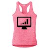 Multi-Color Sublimatable Ladies PosiCharge Electric Heather Racerback Tank Thumbnail