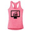 Multi-Color Sublimatable Ladies PosiCharge Electric Heather Racerback Tank Thumbnail