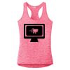 Multi-Color Sublimatable Ladies PosiCharge Electric Heather Racerback Tank Thumbnail