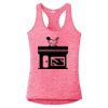 Multi-Color Sublimatable Ladies PosiCharge Electric Heather Racerback Tank Thumbnail