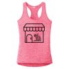 Multi-Color Sublimatable Ladies PosiCharge Electric Heather Racerback Tank Thumbnail