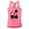 Multi-Color Sublimatable Ladies PosiCharge Electric Heather Racerback Tank Thumbnail