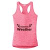 Multi-Color Sublimatable Ladies PosiCharge Electric Heather Racerback Tank Thumbnail