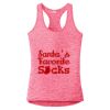 Multi-Color Sublimatable Ladies PosiCharge Electric Heather Racerback Tank Thumbnail
