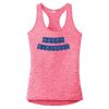 Multi-Color Sublimatable Ladies PosiCharge Electric Heather Racerback Tank Thumbnail