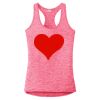 Multi-Color Sublimatable Ladies PosiCharge Electric Heather Racerback Tank Thumbnail
