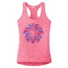 Multi-Color Sublimatable Ladies PosiCharge Electric Heather Racerback Tank Thumbnail