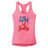 Multi-Color Sublimatable Ladies PosiCharge Electric Heather Racerback Tank Thumbnail