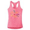 Multi-Color Sublimatable Ladies PosiCharge Electric Heather Racerback Tank Thumbnail