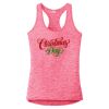 Multi-Color Sublimatable Ladies PosiCharge Electric Heather Racerback Tank Thumbnail