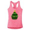 Multi-Color Sublimatable Ladies PosiCharge Electric Heather Racerback Tank Thumbnail