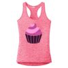 Multi-Color Sublimatable Ladies PosiCharge Electric Heather Racerback Tank Thumbnail