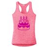 Multi-Color Sublimatable Ladies PosiCharge Electric Heather Racerback Tank Thumbnail