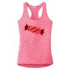 Multi-Color Sublimatable Ladies PosiCharge Electric Heather Racerback Tank Thumbnail