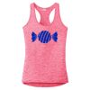 Multi-Color Sublimatable Ladies PosiCharge Electric Heather Racerback Tank Thumbnail