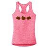 Multi-Color Sublimatable Ladies PosiCharge Electric Heather Racerback Tank Thumbnail