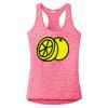 Multi-Color Sublimatable Ladies PosiCharge Electric Heather Racerback Tank Thumbnail