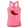 Multi-Color Sublimatable Ladies PosiCharge Electric Heather Racerback Tank Thumbnail