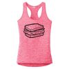Multi-Color Sublimatable Ladies PosiCharge Electric Heather Racerback Tank Thumbnail