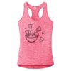Multi-Color Sublimatable Ladies PosiCharge Electric Heather Racerback Tank Thumbnail