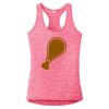 Multi-Color Sublimatable Ladies PosiCharge Electric Heather Racerback Tank Thumbnail