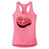 Multi-Color Sublimatable Ladies PosiCharge Electric Heather Racerback Tank Thumbnail