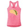 Multi-Color Sublimatable Ladies PosiCharge Electric Heather Racerback Tank Thumbnail
