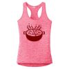 Multi-Color Sublimatable Ladies PosiCharge Electric Heather Racerback Tank Thumbnail