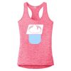 Multi-Color Sublimatable Ladies PosiCharge Electric Heather Racerback Tank Thumbnail