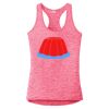 Multi-Color Sublimatable Ladies PosiCharge Electric Heather Racerback Tank Thumbnail