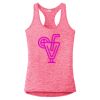 Multi-Color Sublimatable Ladies PosiCharge Electric Heather Racerback Tank Thumbnail