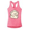 Multi-Color Sublimatable Ladies PosiCharge Electric Heather Racerback Tank Thumbnail
