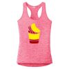 Multi-Color Sublimatable Ladies PosiCharge Electric Heather Racerback Tank Thumbnail