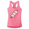 Multi-Color Sublimatable Ladies PosiCharge Electric Heather Racerback Tank Thumbnail
