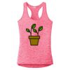 Multi-Color Sublimatable Ladies PosiCharge Electric Heather Racerback Tank Thumbnail