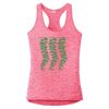 Multi-Color Sublimatable Ladies PosiCharge Electric Heather Racerback Tank Thumbnail