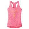 Multi-Color Sublimatable Ladies PosiCharge Electric Heather Racerback Tank Thumbnail