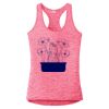 Multi-Color Sublimatable Ladies PosiCharge Electric Heather Racerback Tank Thumbnail