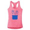 Multi-Color Sublimatable Ladies PosiCharge Electric Heather Racerback Tank Thumbnail