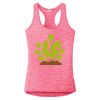 Multi-Color Sublimatable Ladies PosiCharge Electric Heather Racerback Tank Thumbnail