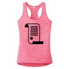 Multi-Color Sublimatable Ladies PosiCharge Electric Heather Racerback Tank Thumbnail